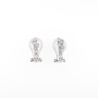 K18WG ダイヤモンドイヤリング