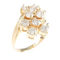 K18YG ダイヤモンドリング