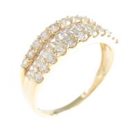 K18YG ダイヤモンドリング