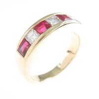 18KYG ルビーリング