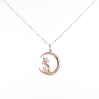 K10PG キャット ダイヤモンドネックレス