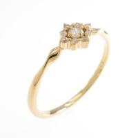 K18YG ダイヤモンドリング