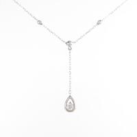 K18WG ダイヤモンドネックレス