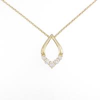 K18YG ダイヤモンドネックレス