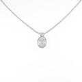 プラチナダイヤモンドネックレス 1．418ct・J・I1・オーバルカット