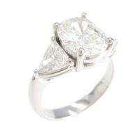 プラチナダイヤモンドリング 2．158ct・L・SI1・オーバルカット