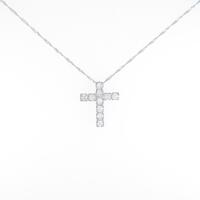 PT1000／PT クロス ダイヤモンドネックレス