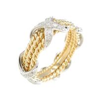 ティファニー 3ロウ ダイヤフープ リング