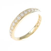 【リメイク】K18YG ハーフエタニティ ダイヤモンドリング