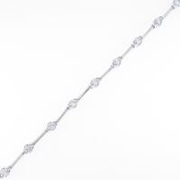 K18WG ダイヤモンドブレスレット