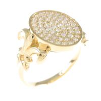 【リメイク】K18YG パヴェ ダイヤモンドリング