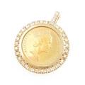 K18YG（枠） コイン ペンダント