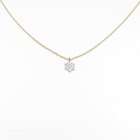 【リメイク】K18YG ダイヤモンドネックレス 0．211ct・E・SI1・GOOD