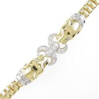 750YG／750WG ヒョウ ダイヤモンドブレスレット