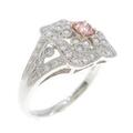 【リメイク】K18PG／プラチナダイヤモンドリング 0．192ct・FIOP・SI1