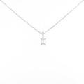 プラチナダイヤモンドネックレス 0．30ct・D・SI2・エメラルドカット