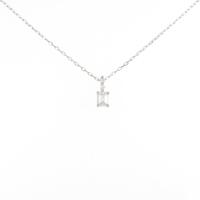 プラチナダイヤモンドネックレス 0．30ct・D・SI2・エメラルドカット