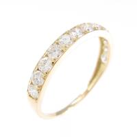 【リメイク】K18YG ハーフエタニティ ダイヤモンドリング