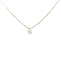 K18YG ダイヤモンドネックレス 0．207ct・F・I1・EXT