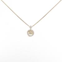 【新品】K18YG ダイヤモンドネックレス 0．210ct・G・SI1・GOOD