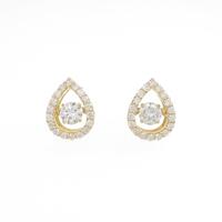 【新品】K18YG ダイヤモンドピアス 0．232ct・0．223ct・F・SI2・GOOD