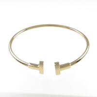 ティファニー Tワイヤー バングル