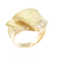 K18YG ダイヤモンドリング