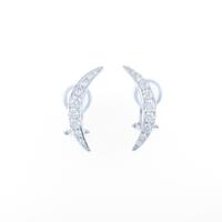 K18WG ダイヤモンドピアス