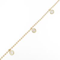 K18YG ダイヤモンドブレスレット