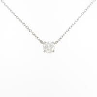 プラチナダイヤモンドネックレス 0．445ct G SI2 GOOD