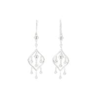 K18WG ダイヤモンドピアス