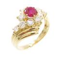 K18YG ルビーリング