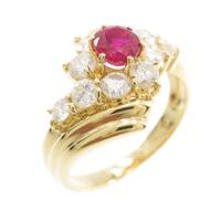 K18YG ルビーリング