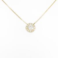 【新品】K18YG ダイヤモンドネックレス 0．285ct G SI2 VG