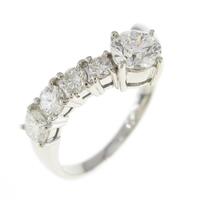 プラチナダイヤモンドリング 0．346ct E SI1 VG