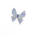 K18WG バタフライ サファイヤブローチ