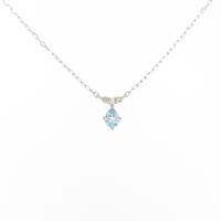 4゜C アクアマリンネックレス