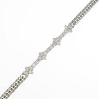 K14WG ダイヤモンドブレスレット