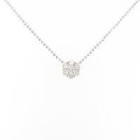 K18WG ダイヤモンドネックレス