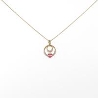 K18YG ルビーネックレス