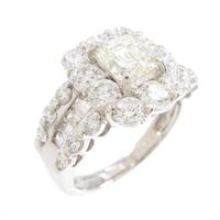 プラチナダイヤモンドリング 1．006ct L VVS1 エメラルドカット