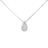 K18WG ダイヤモンドネックレス