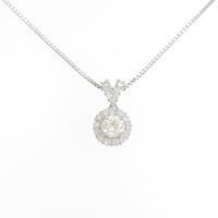 プラチナダイヤモンドネックレス 0．786ct I SI2
