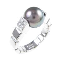 ミキモト クロチョウパールリング