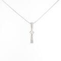 K18WG ダイヤモンドネックレス 0．251ct I SI2 VG
