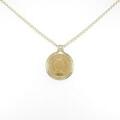 18KTYG／750YG（枠） コイン ネックレス