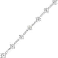 K18WG ダイヤモンドブレスレット