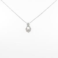 K18WG／750WG ダイヤモンドネックレス