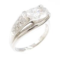 プラチナダイヤモンドリング 1．507ct E I1 オーバルカット