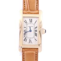 カルティエ W2601556 タンクアメリカンSM YG クォーツ